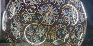 rPET 2022 Star Street 3d printed Christmas Snowball